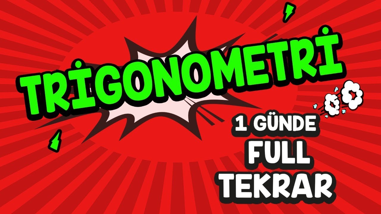 1 GÜNDE TRİGONOMETRİ FULL TEKRAR  | Rehber Matematik #aytmatematik #fulltekrar