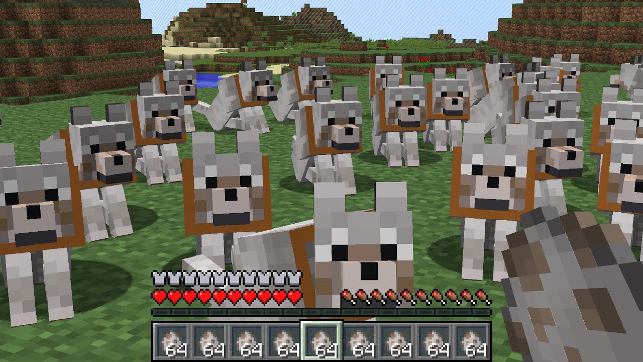Minecraft UHC but you have TOO MANY WOLVES...