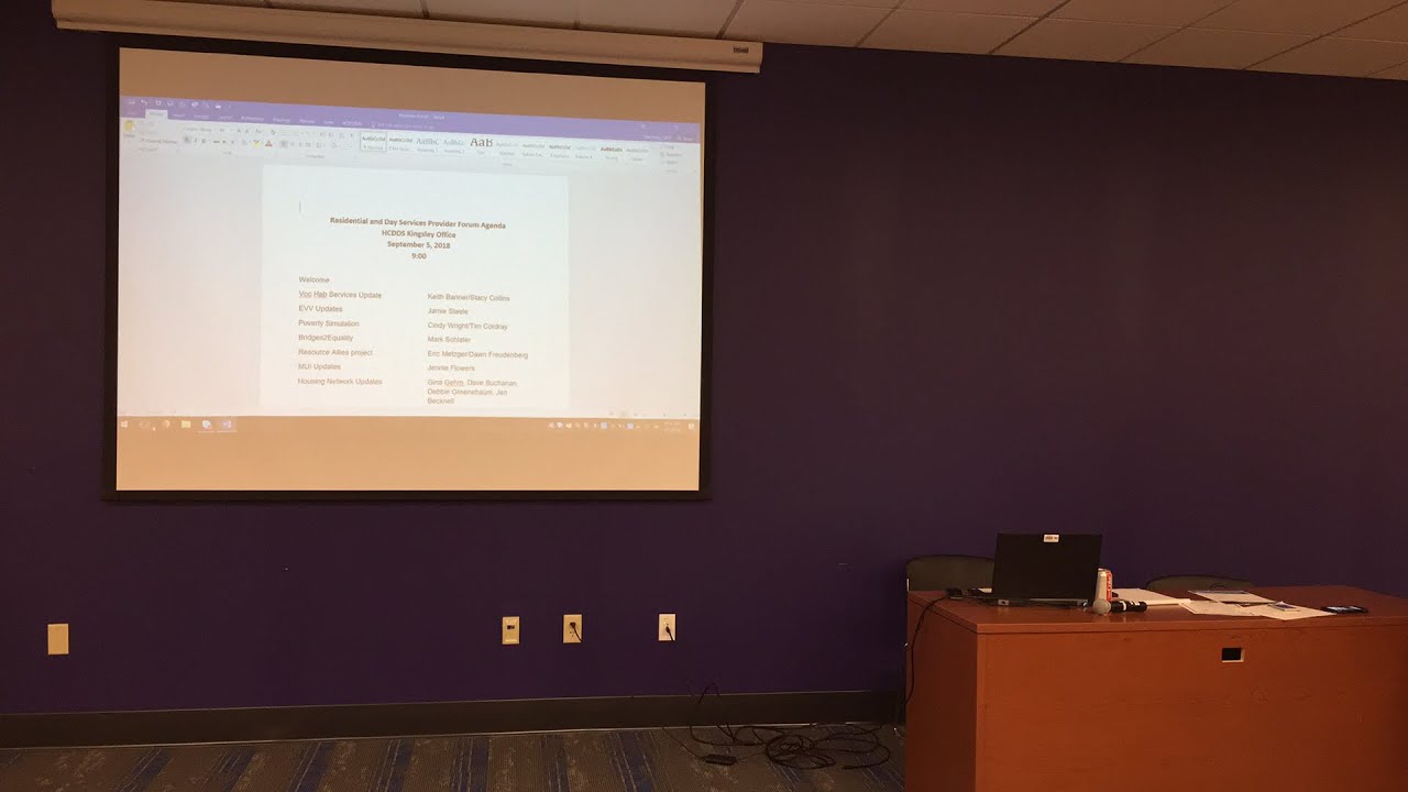 Provider Forum 9/5/18
