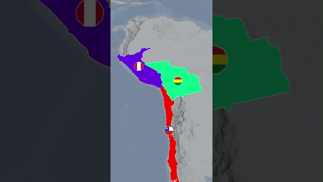 Voc&ecirc; sabia que a Bol&iacute;via j&aacute; teve acesso ao mar?  #mapas #geografia #curiosidades #geopolitica