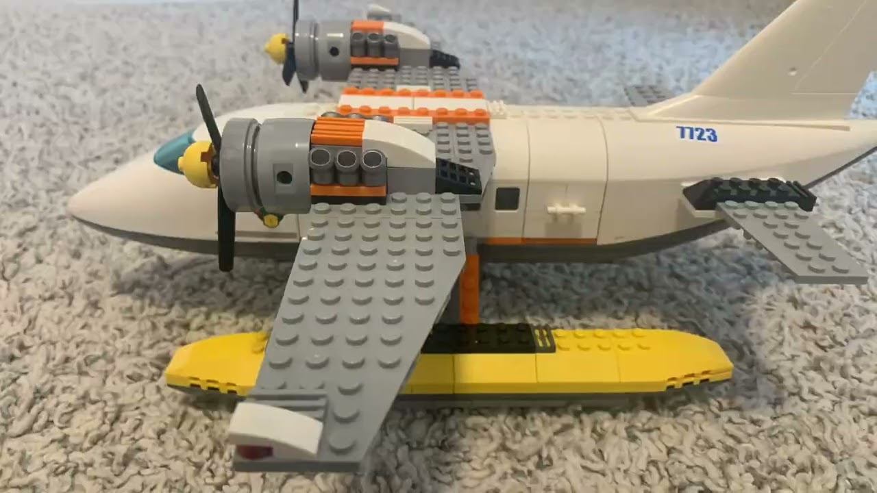 City coastguard plane mid-air collision [stop-motion tiny movie]
