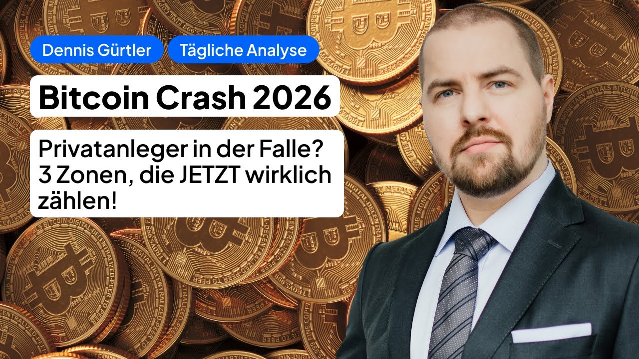 Bitcoin Crash 2026 - Privatanleger in der Falle? 3 Zonen, die JETZT wirklich zählen!