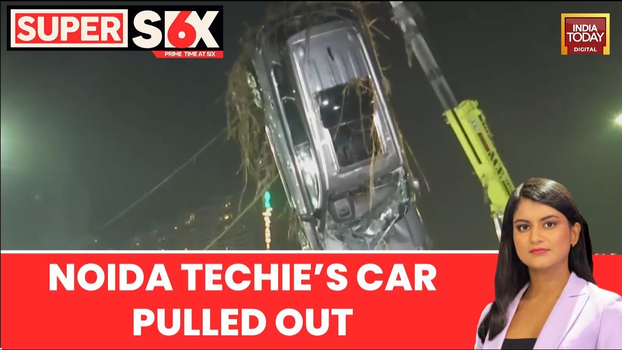 Noida Techie Death Case: Yuvraj's Grand Vitara Pulled Out of Ditch 3 Days After Fatal Accident