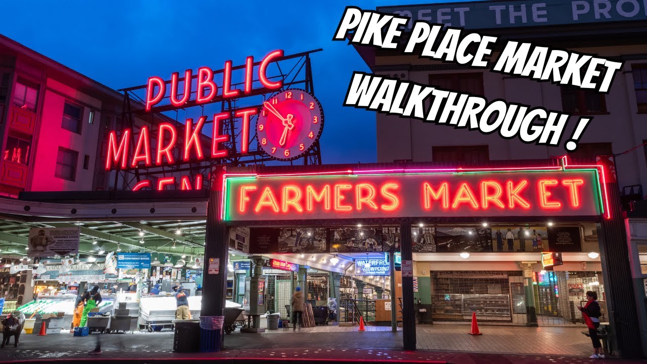Pike Place Market 🇺🇸 Seattle Washington 4K Walking Tour