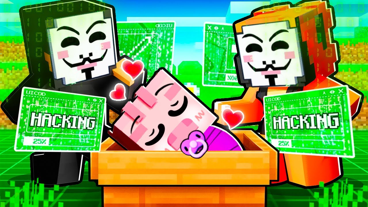 MIMI BOUCHAL je ADPOTOVANÝ HACKER RODINOU v Minecraftu!