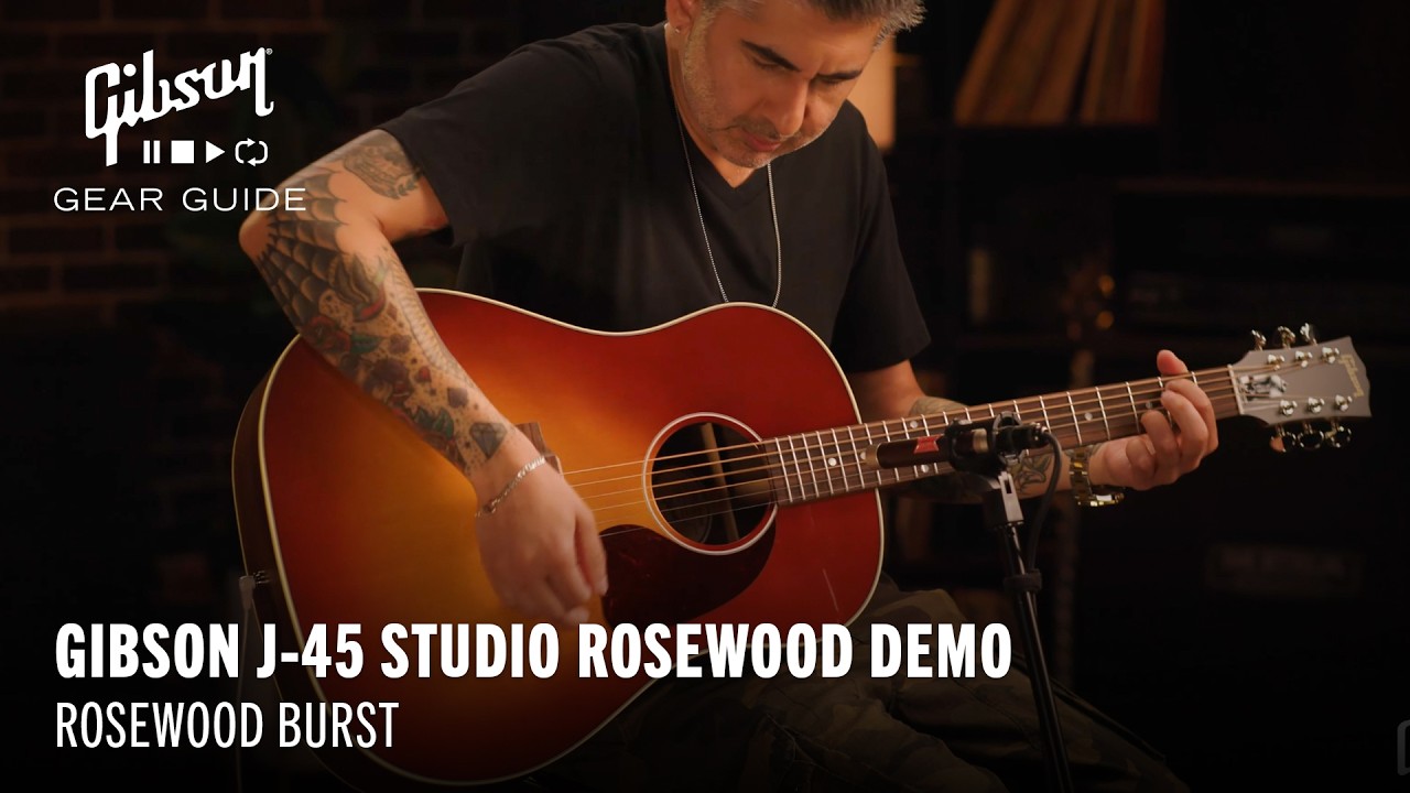 Gibson Modern Collection acoustic guitars: Gibson J-45 Studio Rosewood demo