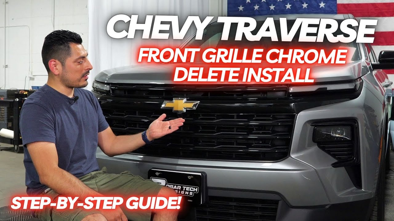 Chevrolet Traverse (2024-2026) Front Grille & Bezel Chrome Delete Installation