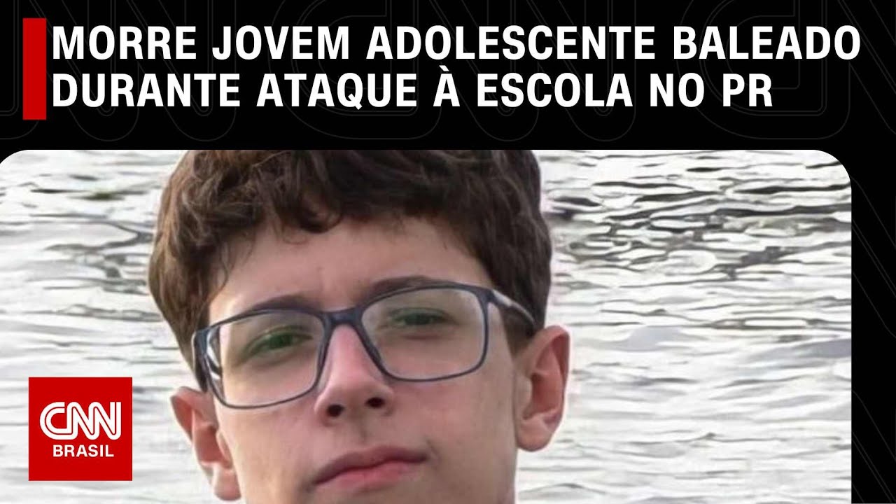 Morre jovem adolescente baleado durante ataque a escola no PR | CNN NOVO DIA