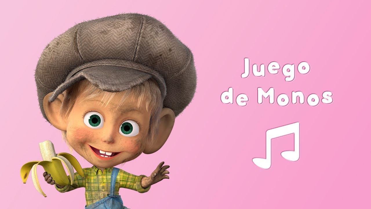 Masha y el Oso - 🐒🍌 JUEGO DE MONOS  👱‍♀️ (KARAOKE🎤 Canción para Niños)