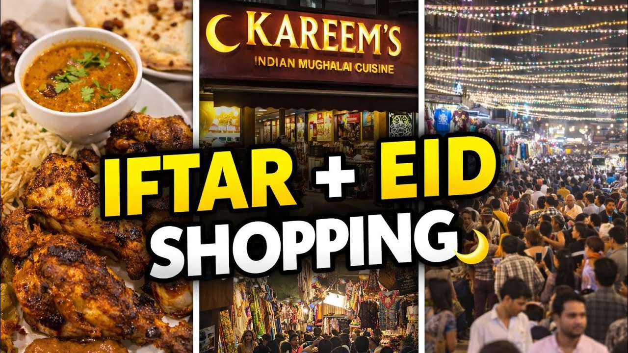 Ramadan Iftar at Kareem’s + Eid Shopping Vlog | Mumbai Ramadan Nights 🌙