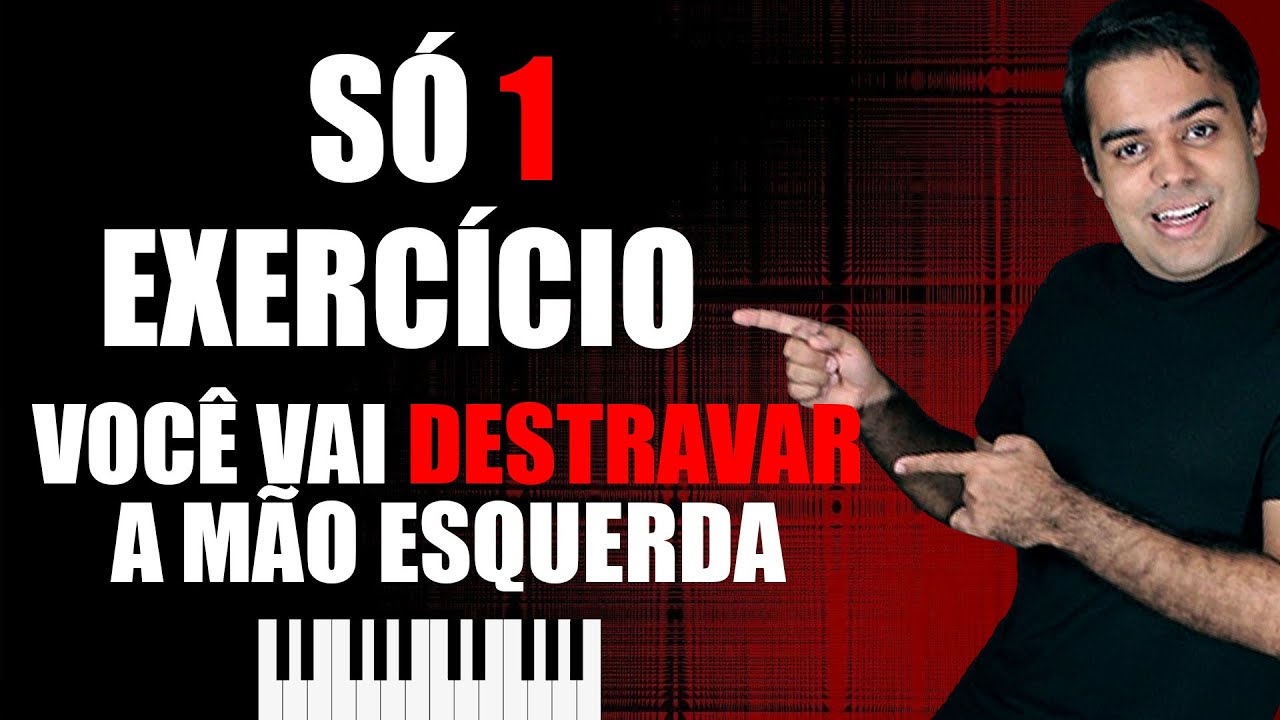 COMO TOCAR COM A MÃO ESQUERDA NO TECLADO - SÓ UM EXERCÍCIO