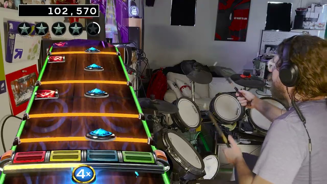 Guerrilla Radio (Rage Against the Machine)(music version) RB4 chart drum cover