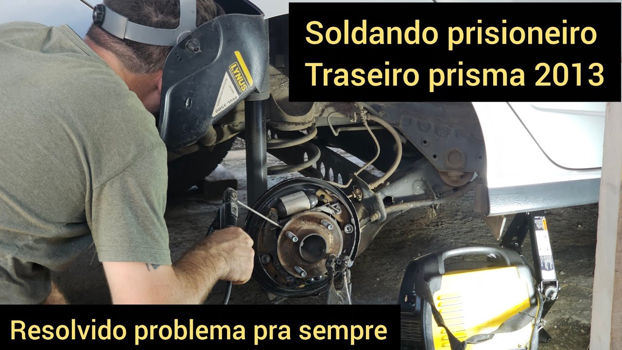 Prisioneiro traseiro  Prisma 2013 estourado ou espanado.