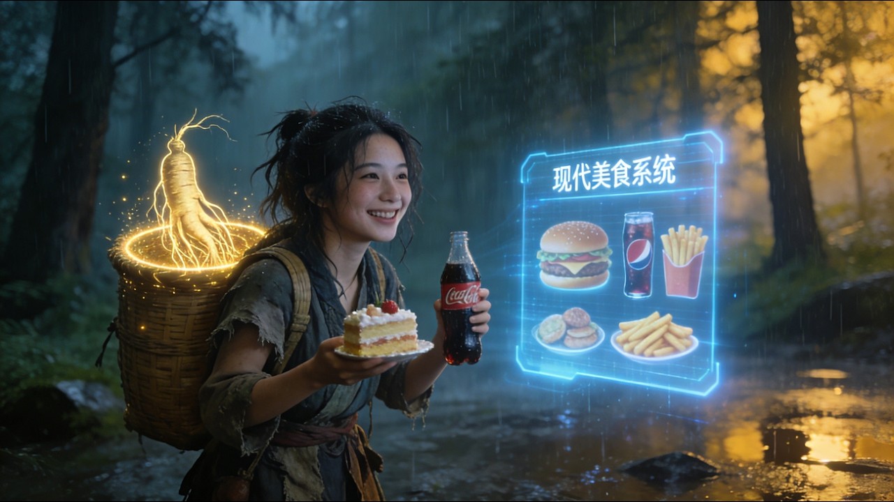 【完結】🔥 人參一挖一麻袋、精通現代美食，窮女子用美食系統帶家人致富