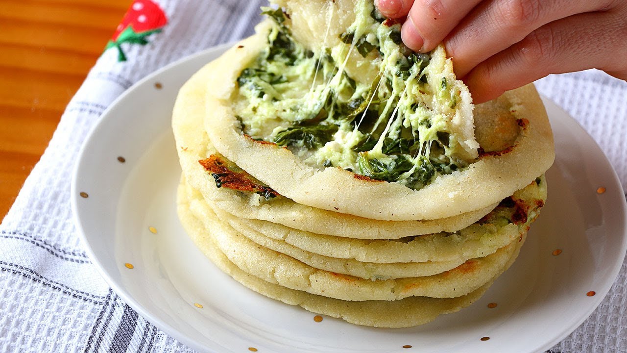 La boca se hace agua con estas PUPUSAS de QUESO! - Receta FÁCIL