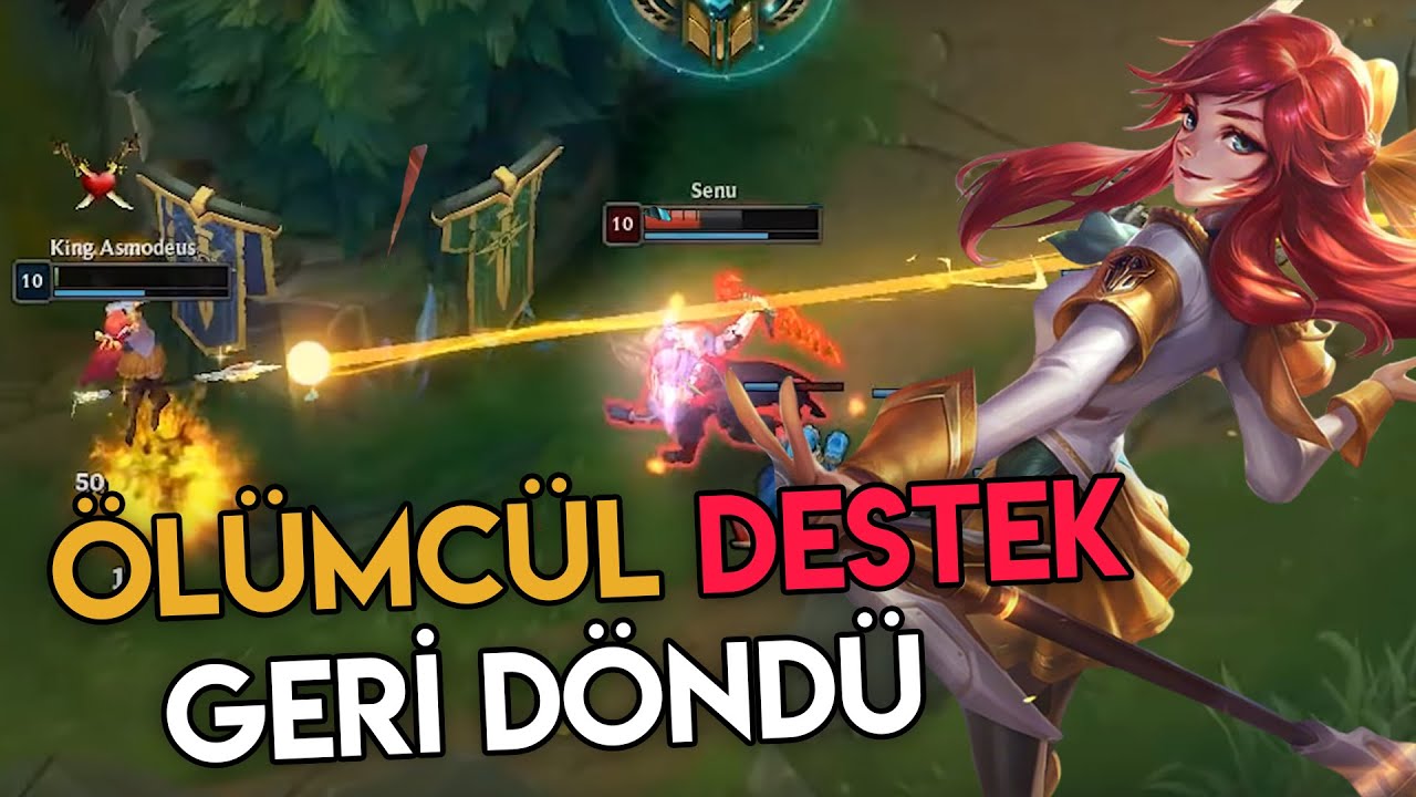 LoL : GER&Ccedil;EK &Ouml;L&Uuml;MC&Uuml;L DESTEK | Elmas Dereceli Lux