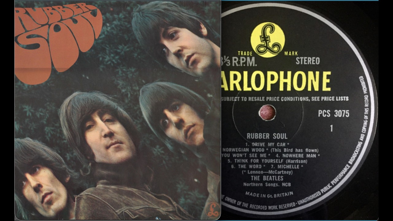 Beatles - 1st  UK press - Rubber Soul - Mono - side 1