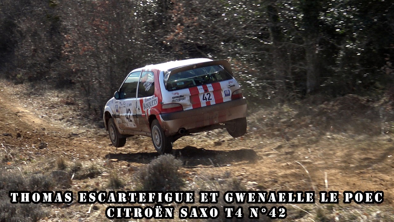 Rallye Terre La Tour Saint-Christol 2026 Citroën Saxo T4 N°42 Thomas ESCARTEFIGUE Gwenaelle LE POEC