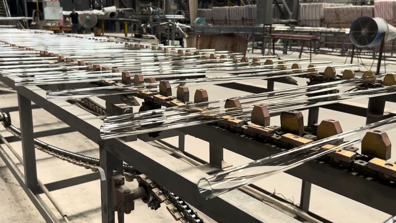 Production process of borosilicate glass tube