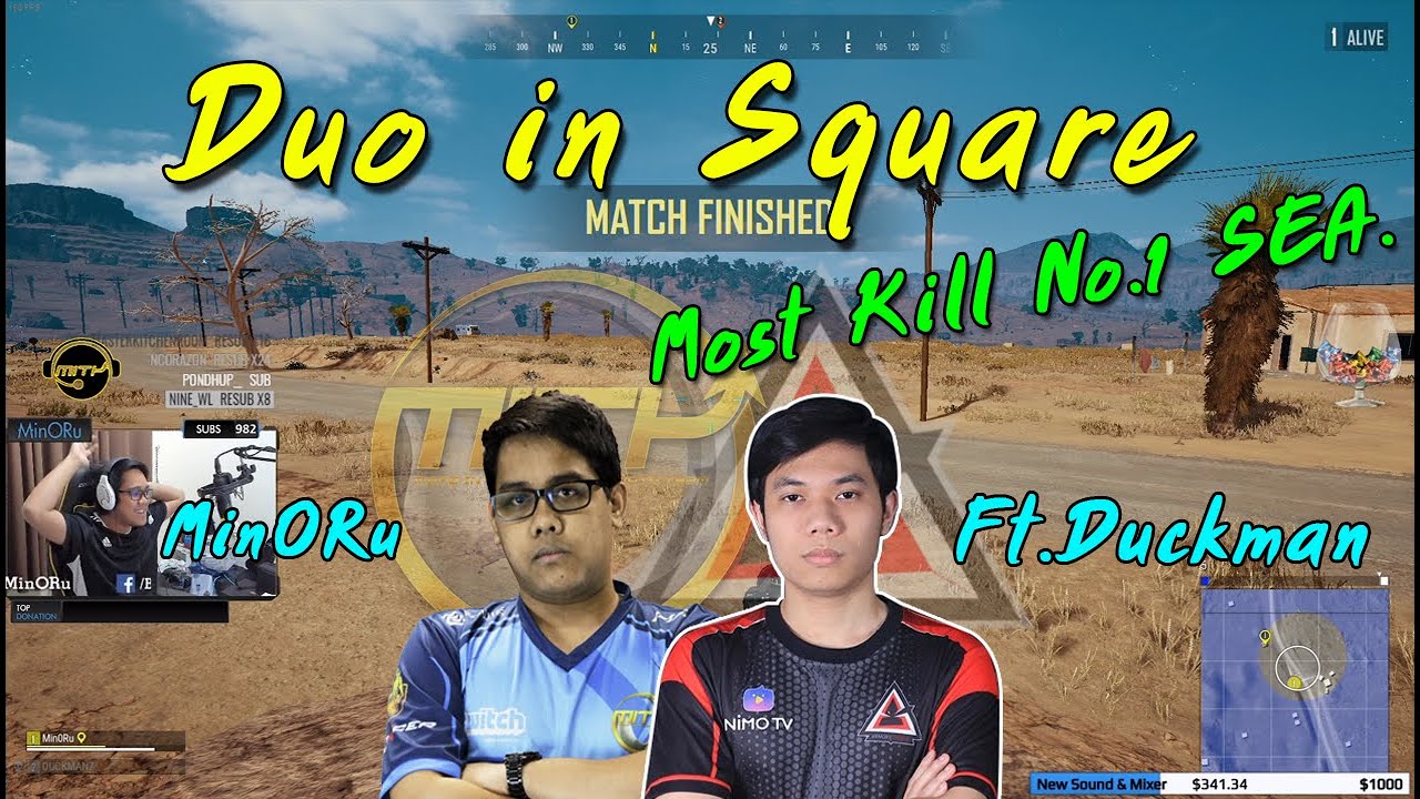 Duo in Squad Most Kill No.1 SEA ft.Duckman
