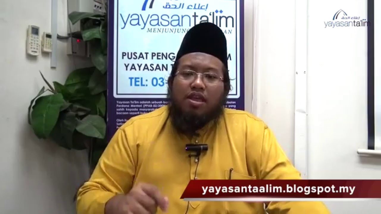 Yayasan Ta'lim: Kajian Perbandingan Agama [06-01-16]