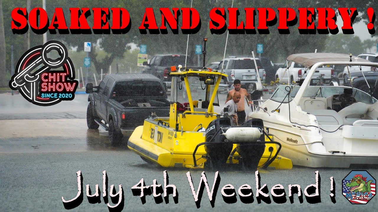 July 4th Weekend at Black Point Marina ! Chit Show Soaked Everyone Including Me ! (Boat Ramps)