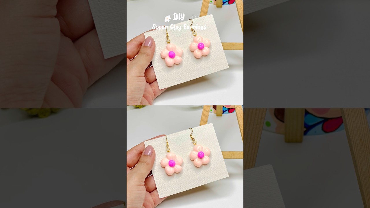 DIY Super Clay Earrings 🌸