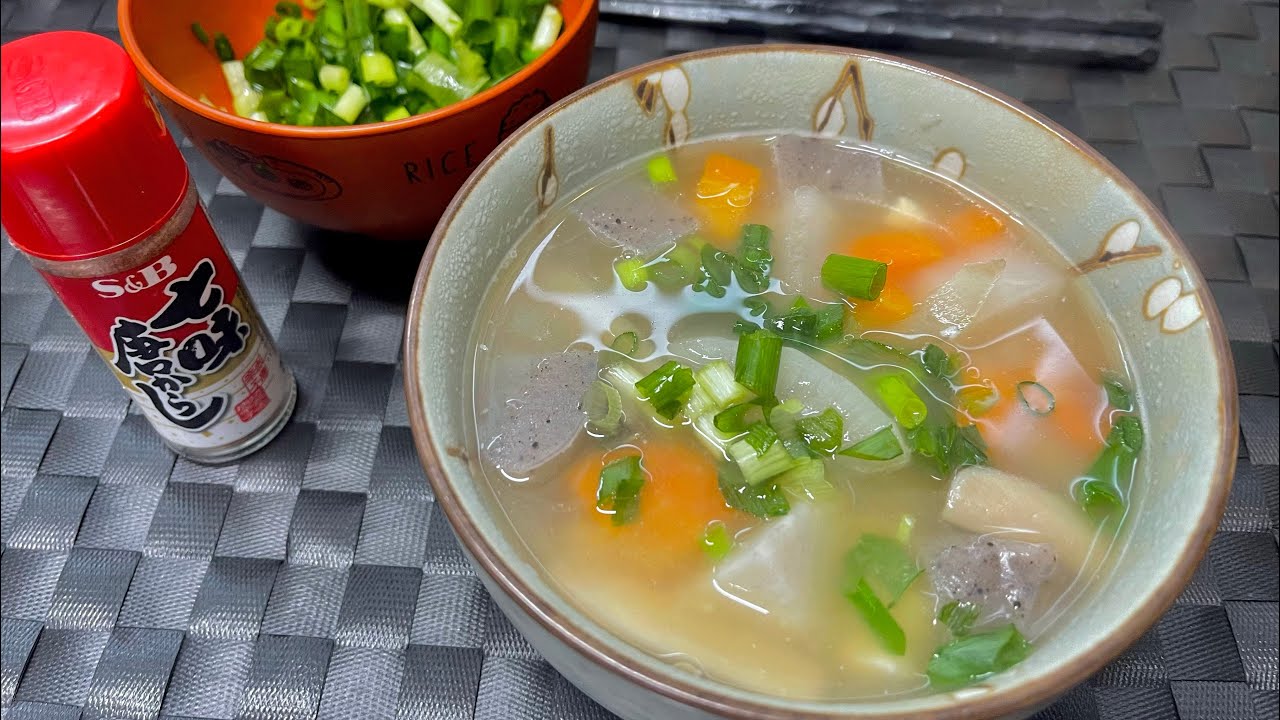 KENCHINJIRU SOPA JAPONESA DE LEGUMES FACIL E SAUDAVEL