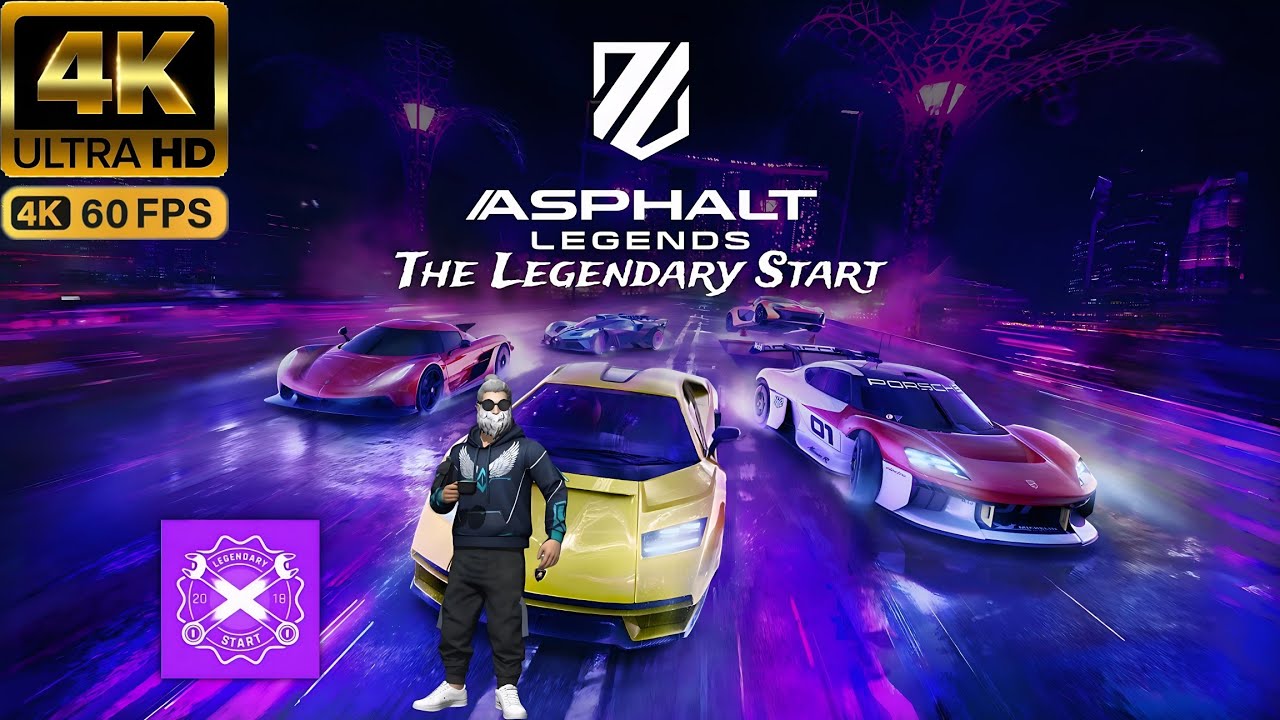 ASPHALT 9 - LEGENDS 4k 60 FPS Ultra HD Gameplay Video | Career :- The Legendary Start | 6 Missions🏎️