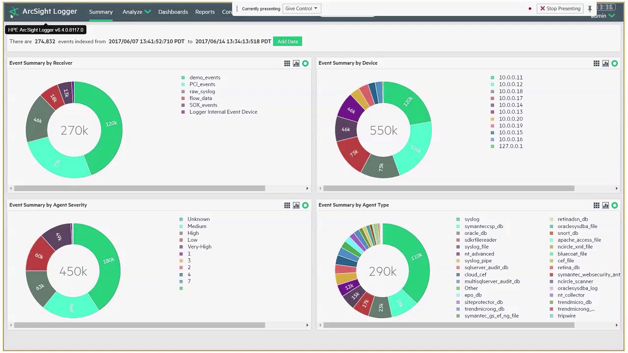 ArcSight Logger 6.4 Walkthrough