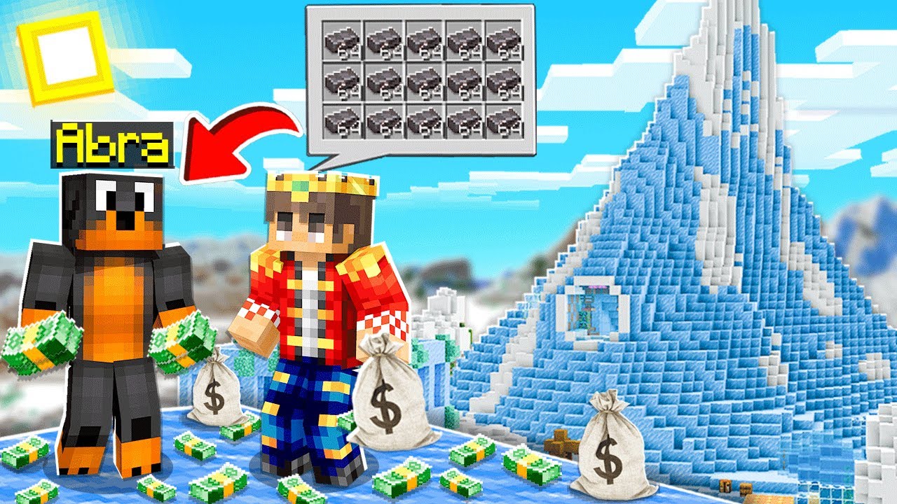 SPRZEDAJĘ MÓJ OGROMNY LODOWIEC za 1.000.000 NETHERYTU w Minecraft! 🤑