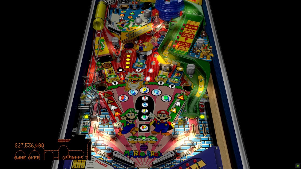 Visual Pinball X - Super Mario Bros (Gottlieb 1992) 1.3 - Saved the Princess - 827 mil