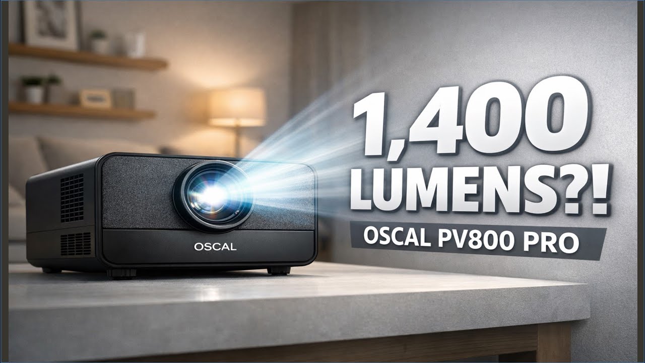 Обзор проектора OSCAL PV800 Pro: 1400 люмен, готовый к 4K, который действительно впечатляет.