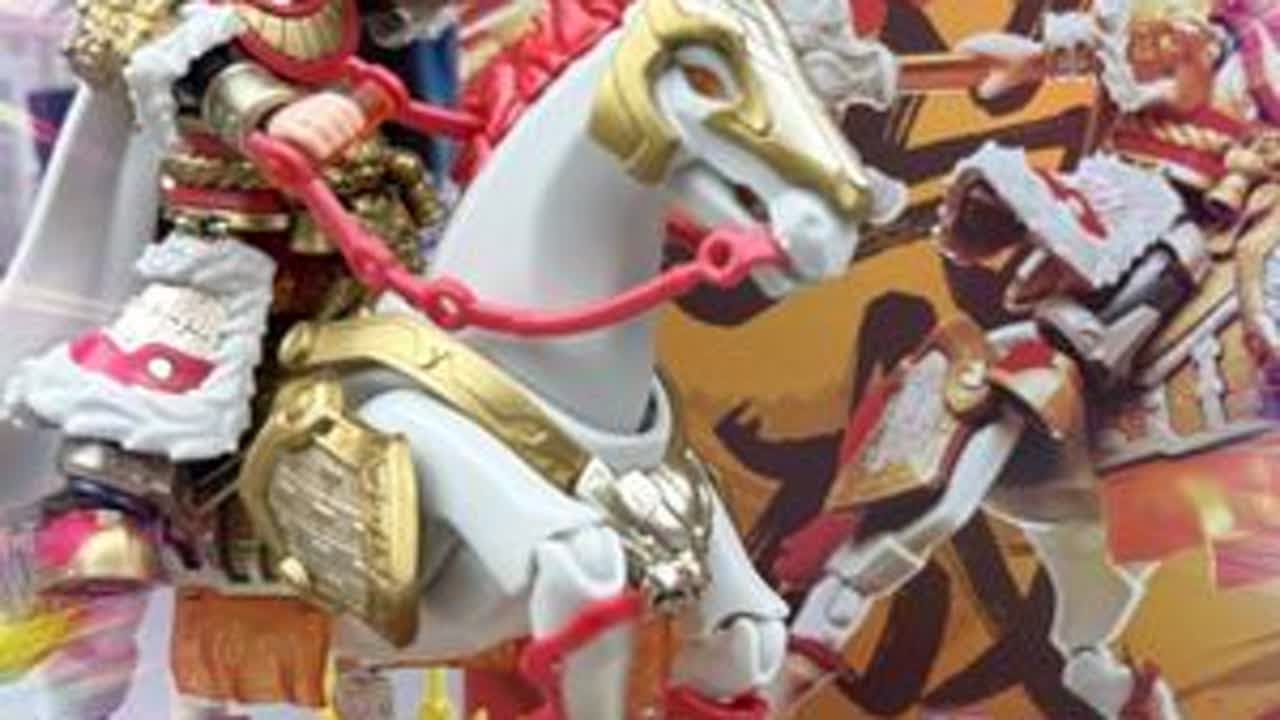 西凉马超身骑白马！积木人新春送福！坐骑素体结构全新升级 #布鲁可英雄无限 #布鲁可积木人 #拼装玩具 #玩具模型