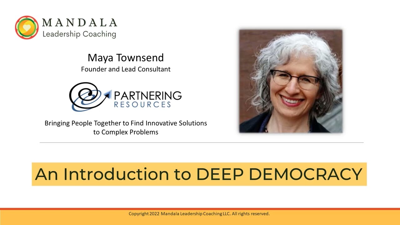 What Is Deep Democracy? A Conversation With Certified Deep Democracy Practitioner Maya Townsend