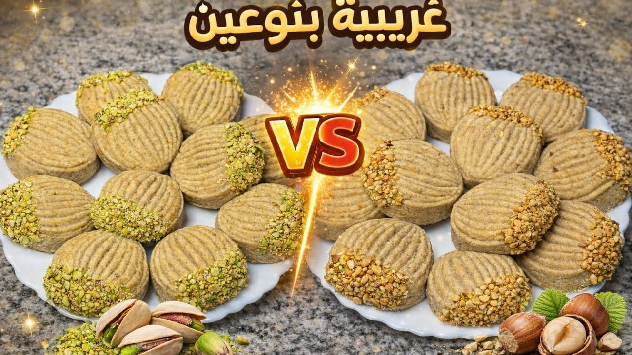 @غريبية جزائرية تذوب في الفم بنوعين 😍 وصفة سهلة واقتصادية