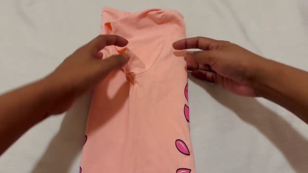 How to Fold Kids T-Shirt to Store in a Drawer | Baby Clothes Folding Hack and Tips to Save Space