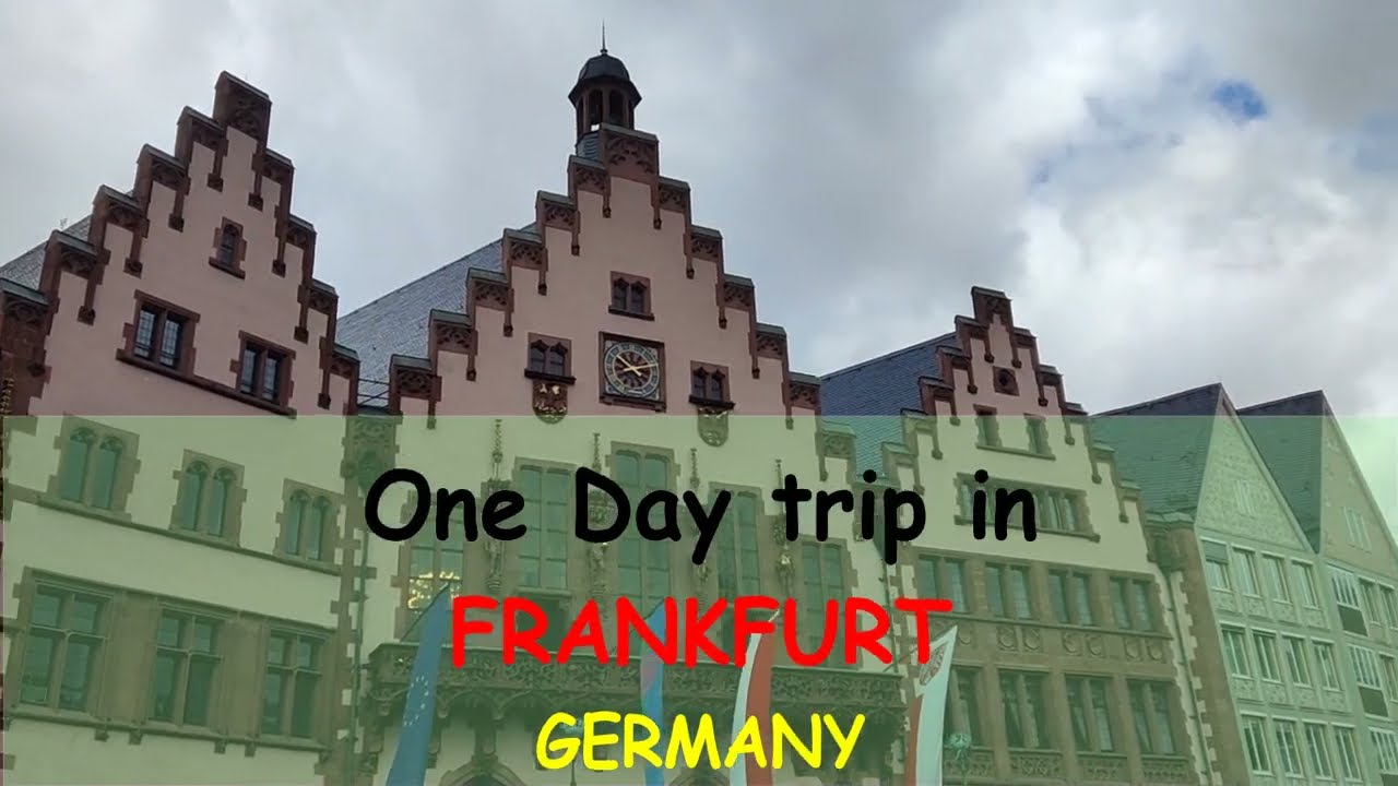 One Day trip tour in Frankfurt, Germany - Frankfurter R&ouml;mer | Iron Footbridge & Main River | MyZeil