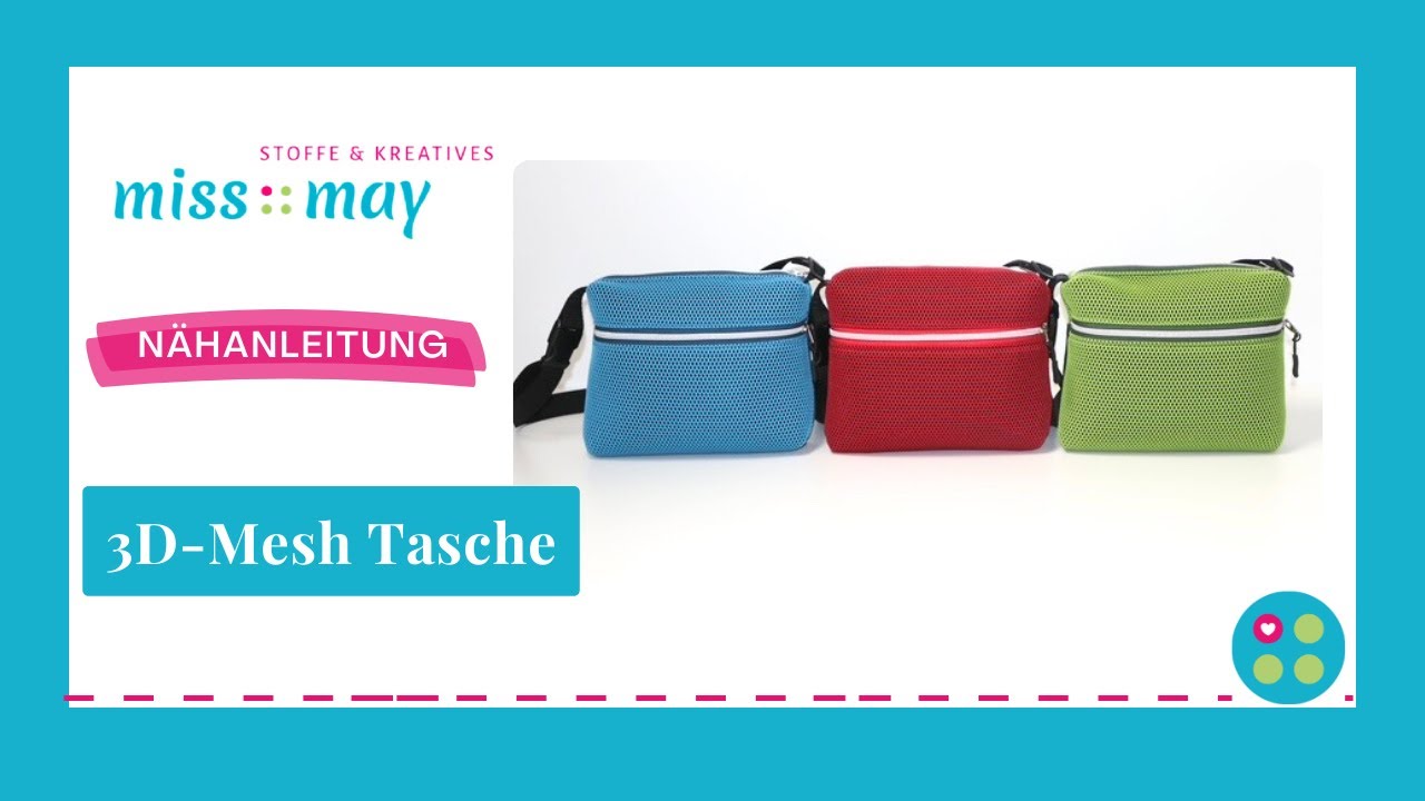 3D-Mesh Tasche Nähanleitung *mit kostenlosem Schnittmuster*
