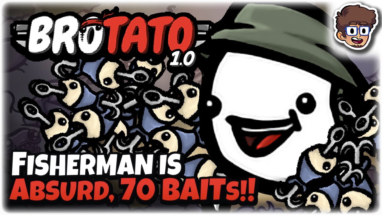 NEW Fisherman is Absurd, 70 BAITS!! | Brotato 1.0