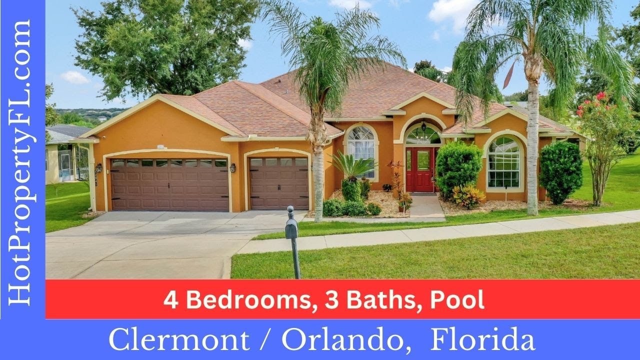 Sold! Clermont / Orlando, FL. 4 bedroom - Pool Home on a Large Lot. $625,000