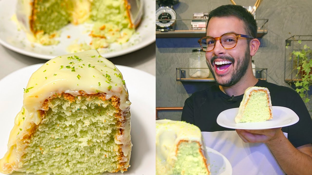 BOLO DE LIMÃO COM GELATINA E MOUSSE DE LIMÃO | Thigas Ribeiro