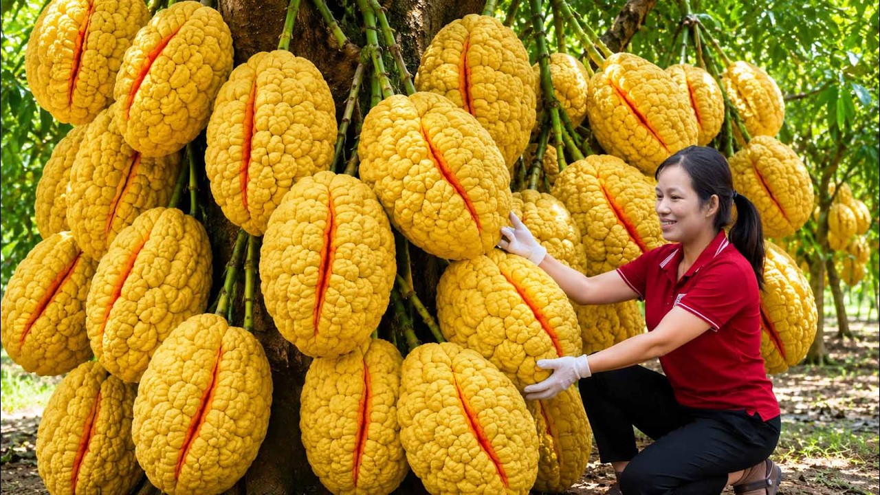 Harvesting 500KG Giant Pomelos From Villagers | Fresh Fruit Sold Out at Rural Market