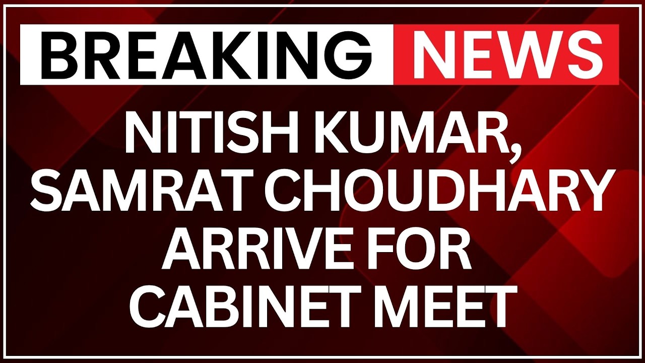 Nitish Kumar, Samrat Choudhary Arrive for Cabinet Meet, Leave CM Residence | Latest News | NewsX