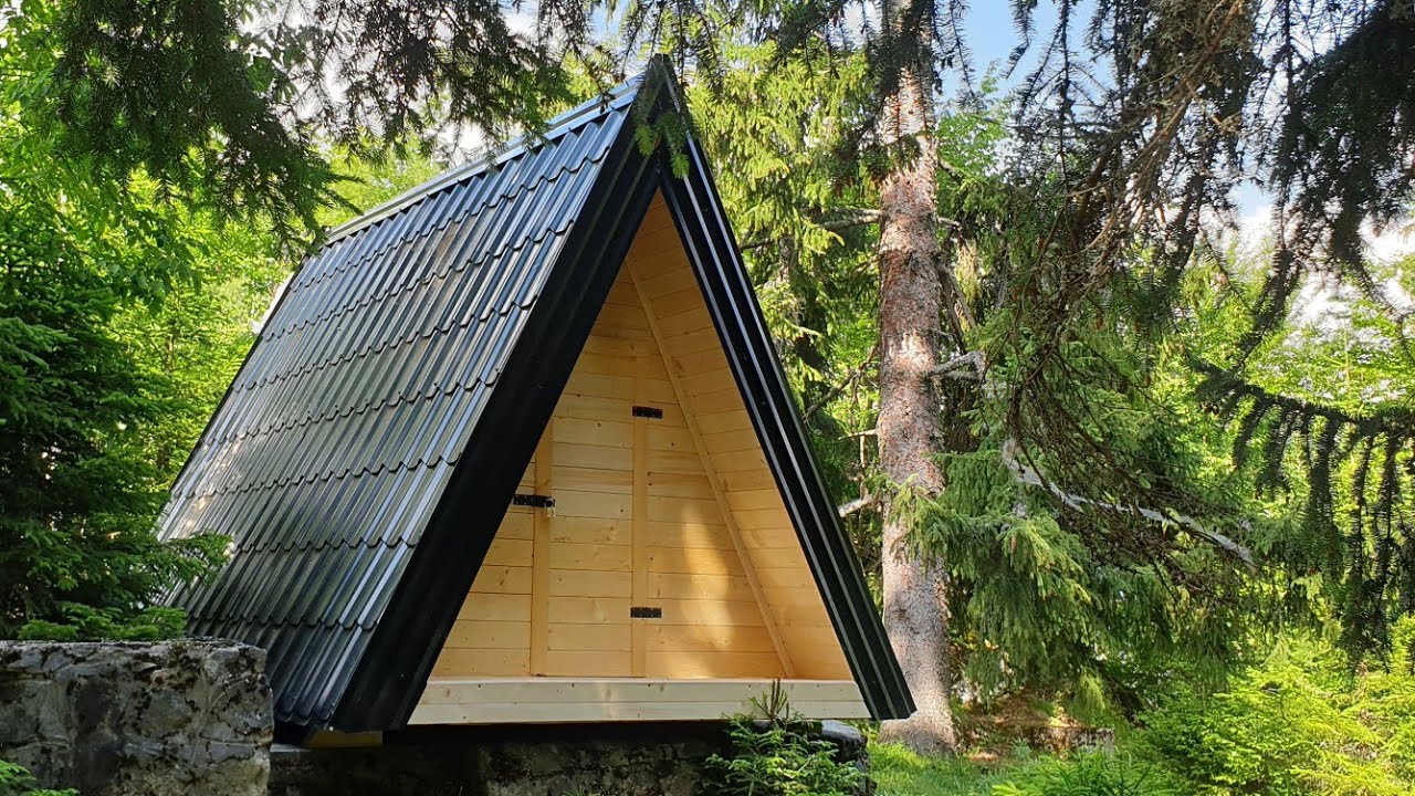 Tiny A-Frame Cabin by ADBrvnare ( a_frame_bosnian)