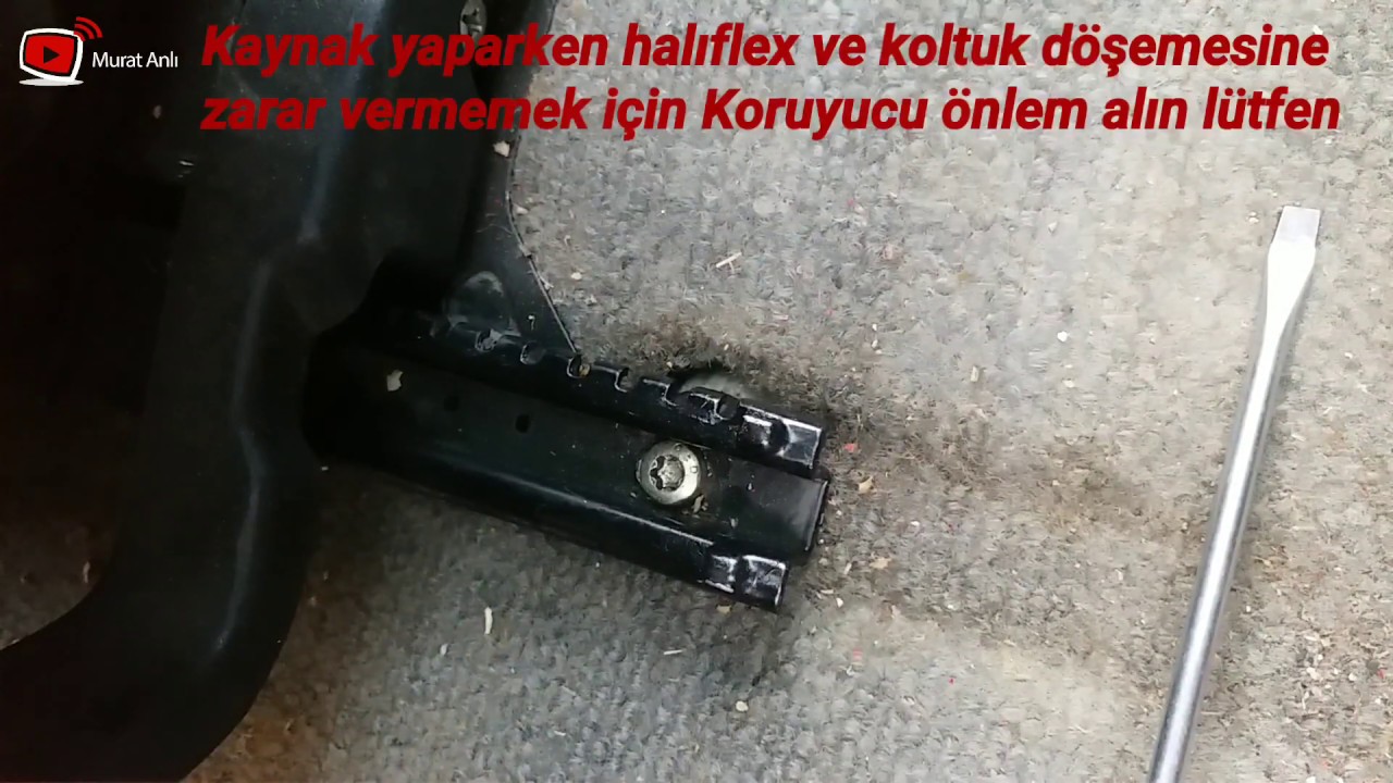 Renault 9 Broadway Koltuk Kızak vida Başı Yalama Olursa Nasıl Sökülür
