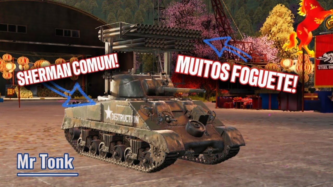 Colocaram um LANÇA FOGUETES em um SHERMAN COMUM!