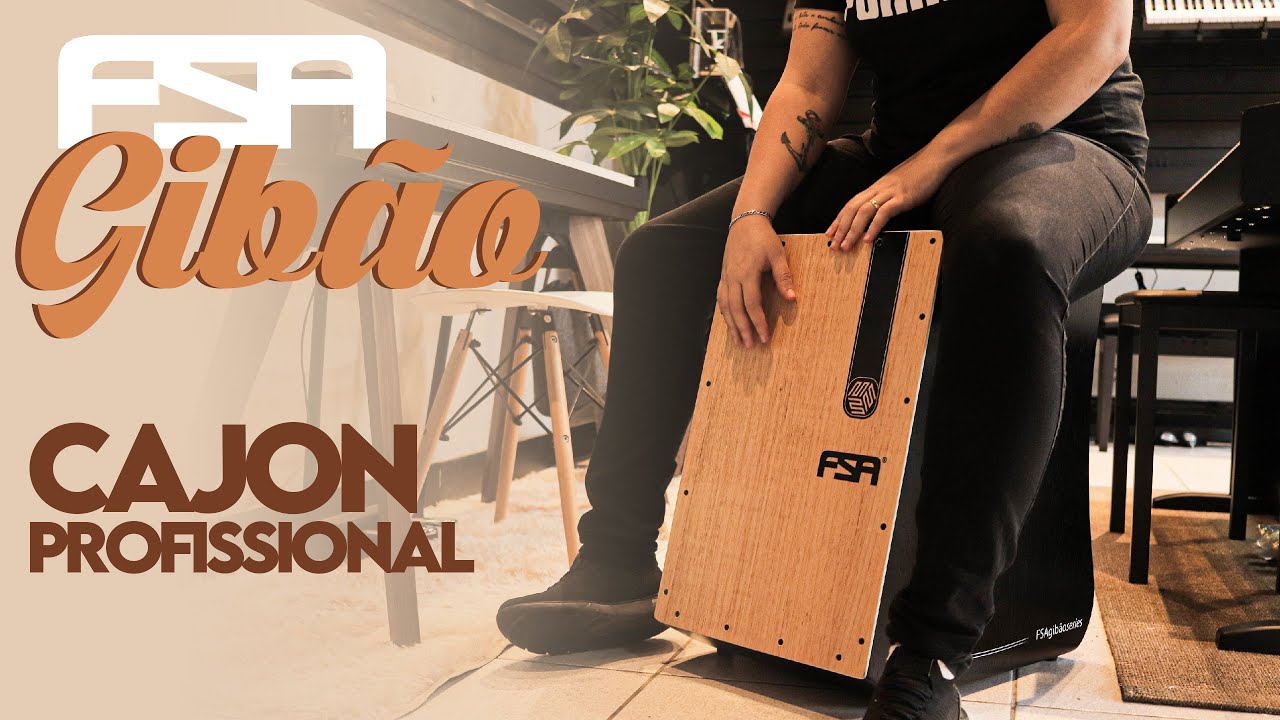 CAJON FSA GIBÃO PROFISSIONAL - Análise Completa e TESTE de SOM