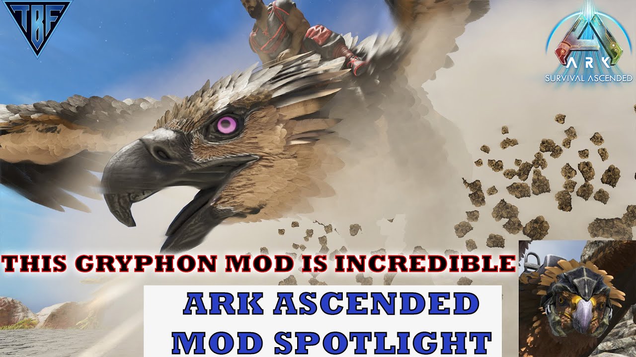 This Gryphons Mod is incredible! | Ark Ascended Mod Spotlight | Gryphons mod by GryphePadar