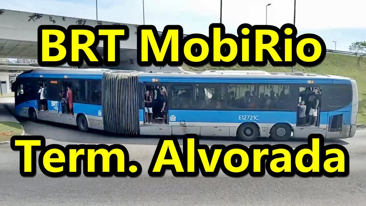 BRT Mobi Rio saída do Terminal Alvorada com xingamentos 13/11/22